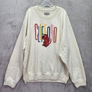 Desert‎ Dreamer Womens Size 1X Clifford The Big Red Dog Graphic Print Sweatshirt